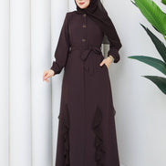 Acı Kahve Ela ferace 145 cm boy