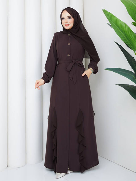 Acı Kahve Ela ferace 145 cm boy