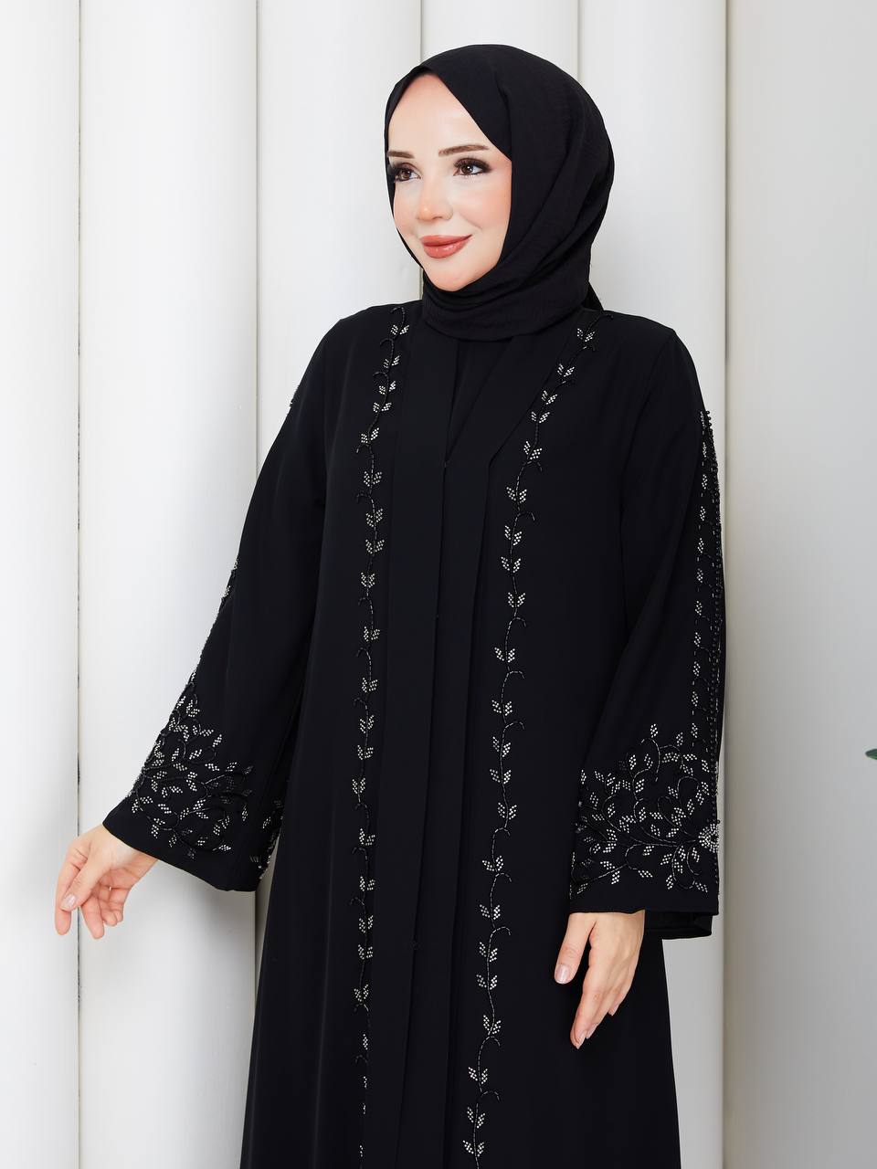 Dubai ipeği abaya ferace ve elbise