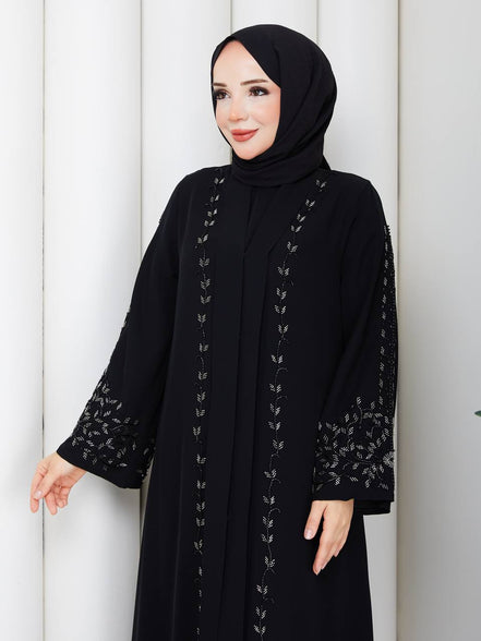 Dubai ipeği abaya ferace ve elbise