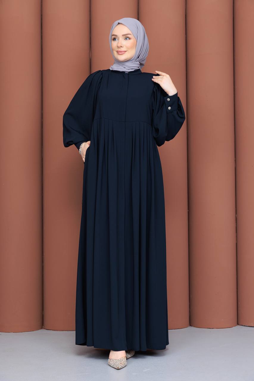 Lacivert Mihra ferace 145 cm boy